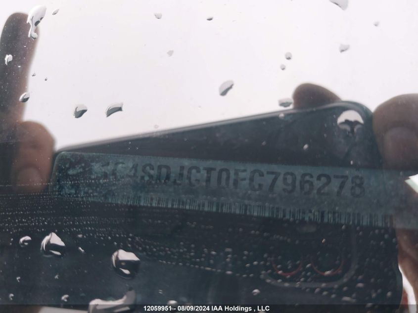 2015 Dodge Durango VIN: 1C4SDJCT0FC796278 Lot: 12059951