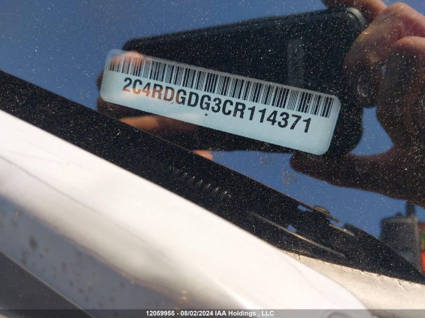 2012 Dodge Grand Caravan Crew VIN: 2C4RDGDG3CR114371 Lot: 12059955