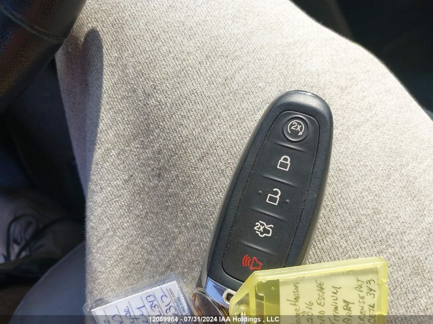 2016 Ford Escape Titanium VIN: 1FMCU0J90GUC47497 Lot: 12059984