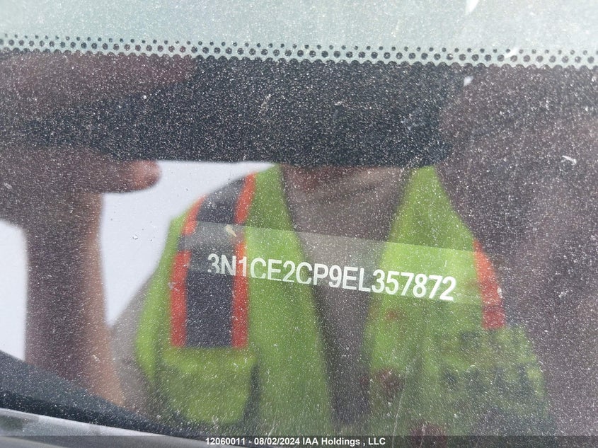 2014 Nissan Versa VIN: 3N1CE2CP9EL357872 Lot: 12060011