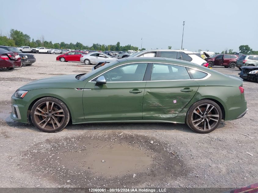 2021 Audi S5 Sportback VIN: WAUA4CF52MA010684 Lot: 12060061