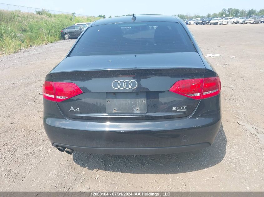 2011 Audi A4 VIN: WAUFFCFL1BN055653 Lot: 12060104