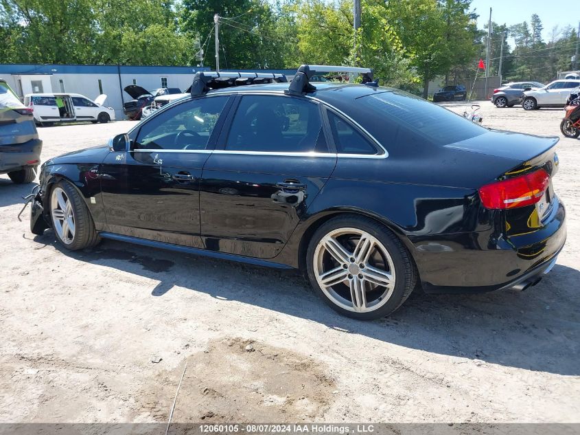 2012 Audi S4 Premium VIN: WAUFGCFL8CA117278 Lot: 12060105