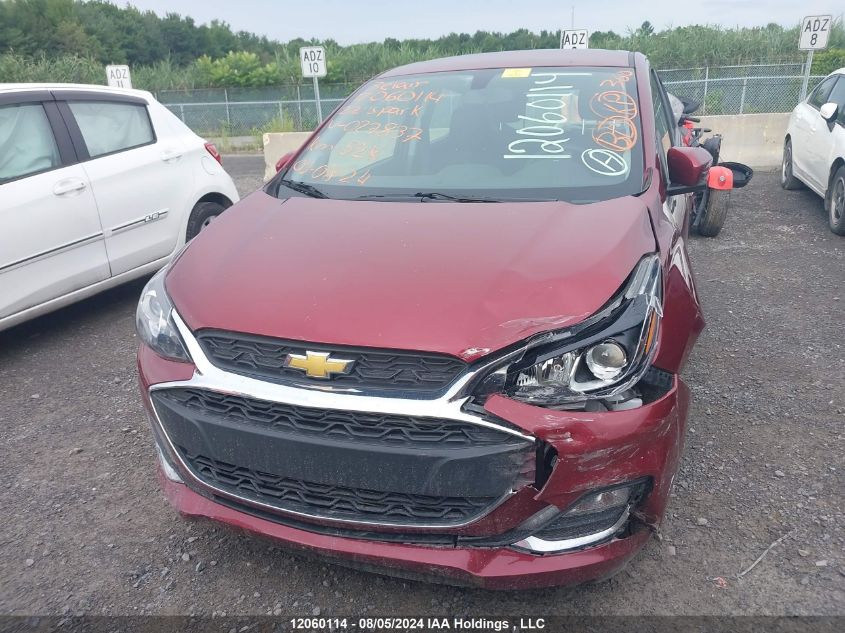 2022 Chevrolet Spark VIN: KL8CD6SA0NC027837 Lot: 12060114