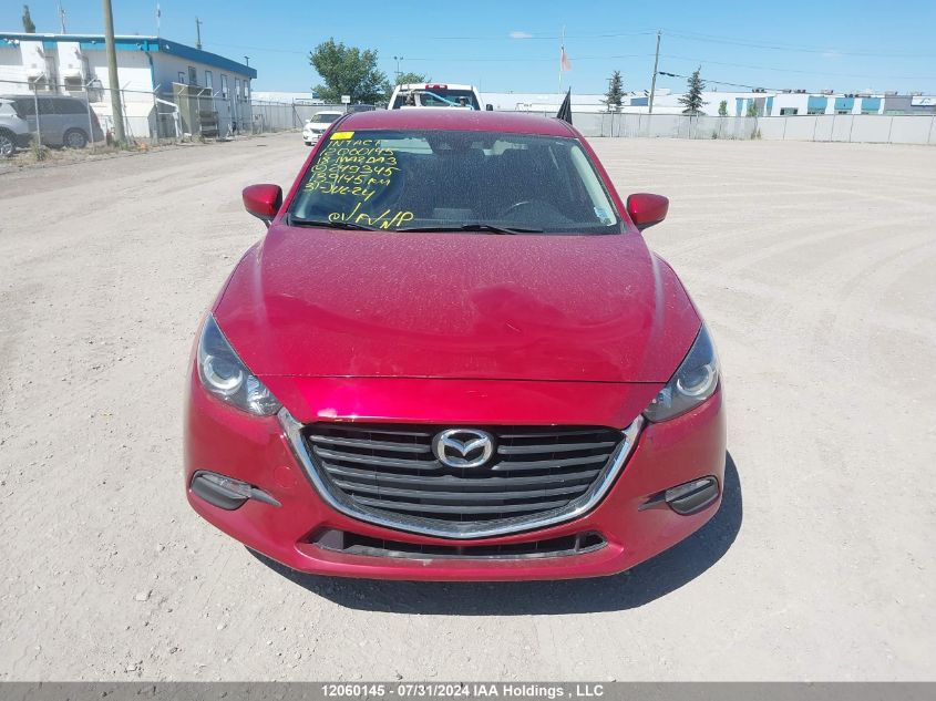 2018 Mazda Mazda3 VIN: 3MZBN1V73JM249345 Lot: 12060145