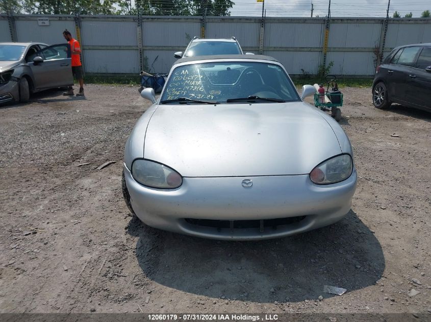 2000 Mazda Mx-5 Miata VIN: JM1NB3531Y0147816 Lot: 12060179