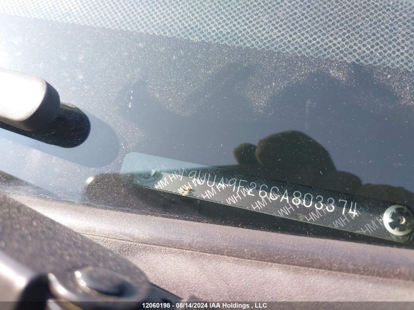 2012 Acura Tl VIN: 19UUA9F26CA803374 Lot: 12060198