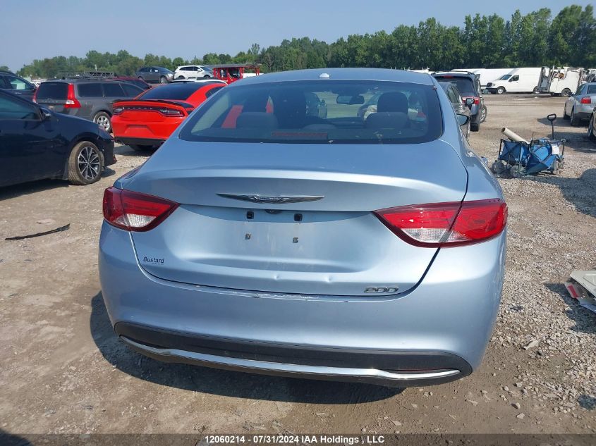 2015 Chrysler 200 Limited VIN: 1C3CCCAB7FN625680 Lot: 12060214