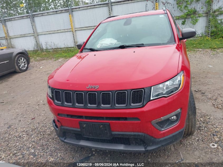 2021 Jeep Compass 80Th Anniversary Edition VIN: 3C4NJDBB4MT568317 Lot: 12060219