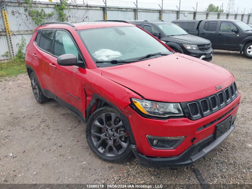 2021 Jeep Compass 80Th Anniversary Edition VIN: 3C4NJDBB4MT568317 Lot: 12060219