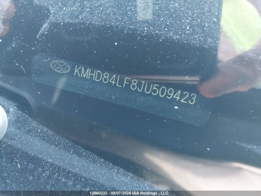 2018 Hyundai Elantra Sel/Value/Limited VIN: KMHD84LF8JU509423 Lot: 12060232