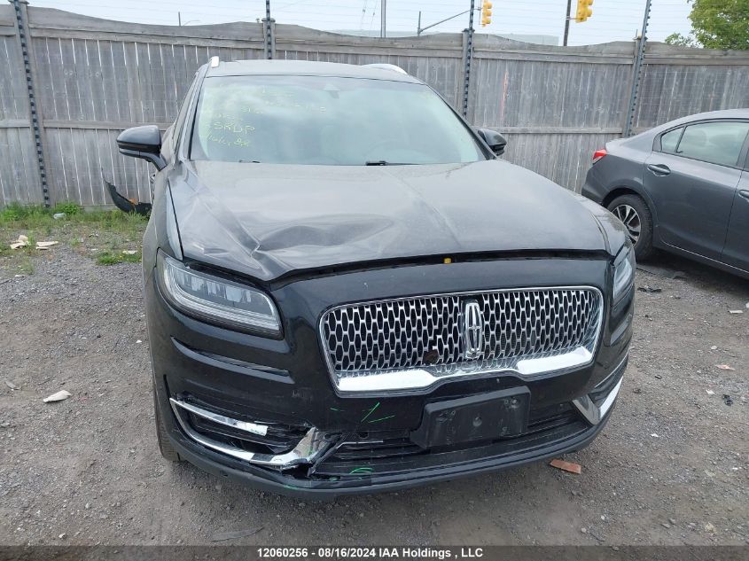 2019 Lincoln Nautilus VIN: 2LMPJ8LP5KBL15316 Lot: 12060256