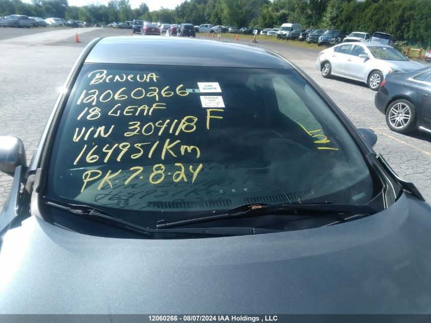 2018 Nissan Leaf VIN: 1N4AZ1CP9JC304118 Lot: 12060266