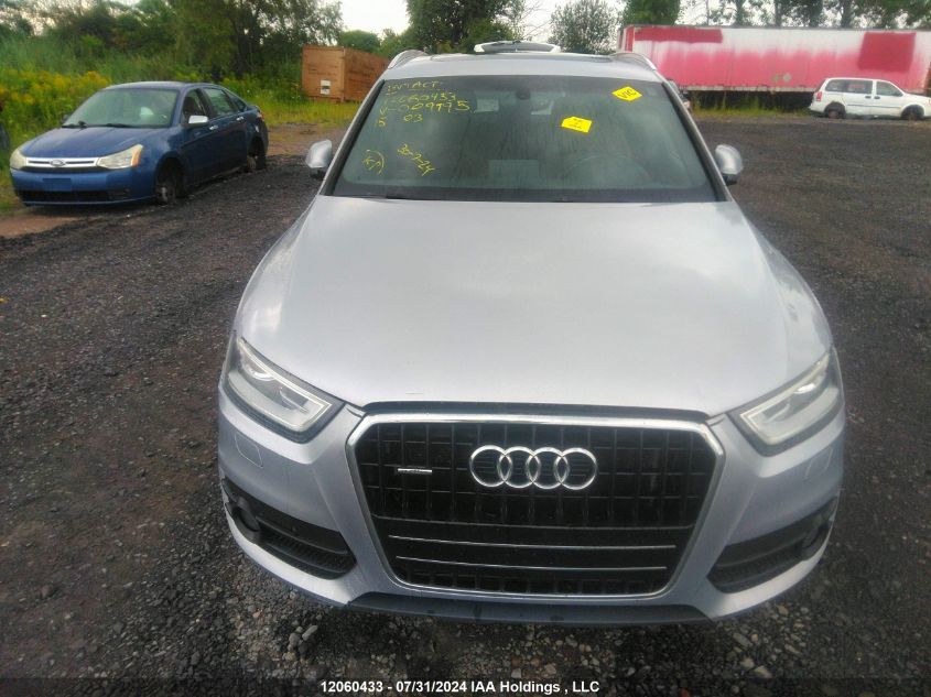 2015 Audi Q3 VIN: WA1EFEFS5FR009995 Lot: 12060433