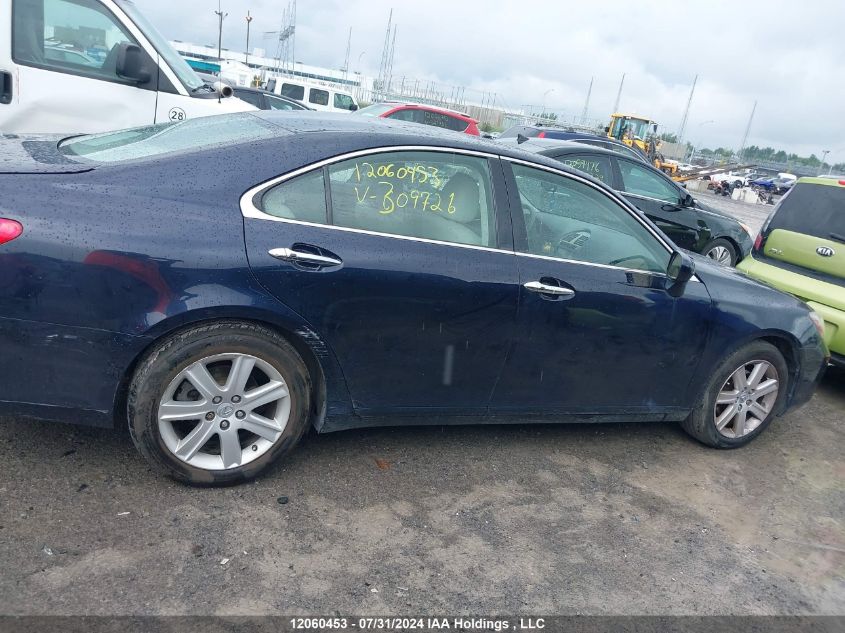 2009 Lexus Es350 VIN: JTHBJ46G992309726 Lot: 12060453