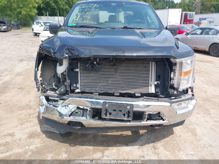 2022 Ford F150 Supercrew VIN: 1FTFW1E51NFC30864 Lot: 12060485