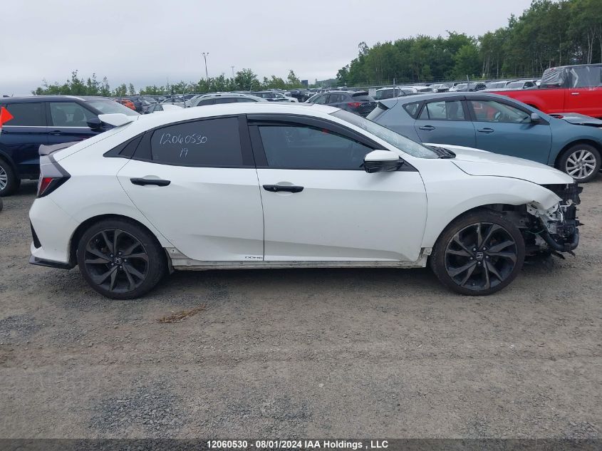 2019 Honda Civic Sport Touring VIN: SHHFK7G93KU302824 Lot: 12060530