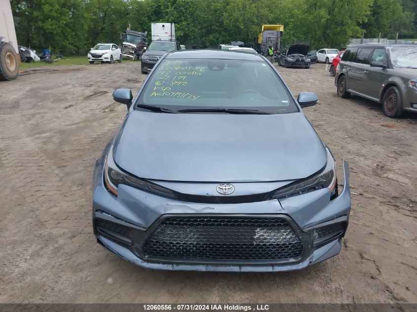 2022 Toyota Corolla Se VIN: 5YFB4MBE0NP102179 Lot: 12060556