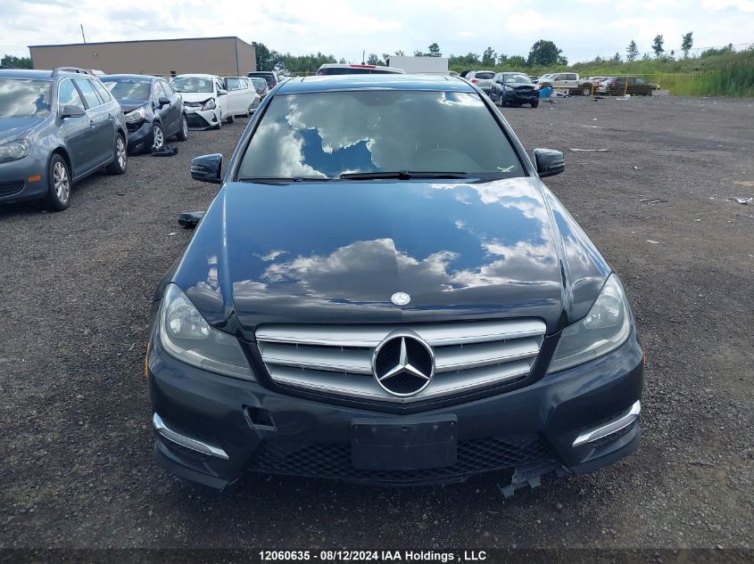 2012 Mercedes-Benz C-Class VIN: WDDGF8FB4CA705716 Lot: 12060635