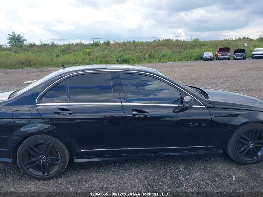 2012 Mercedes-Benz C-Class VIN: WDDGF8FB4CA705716 Lot: 12060635