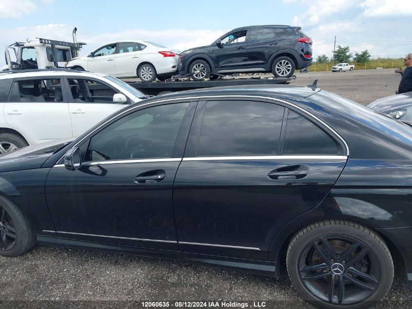 2012 Mercedes-Benz C-Class VIN: WDDGF8FB4CA705716 Lot: 12060635