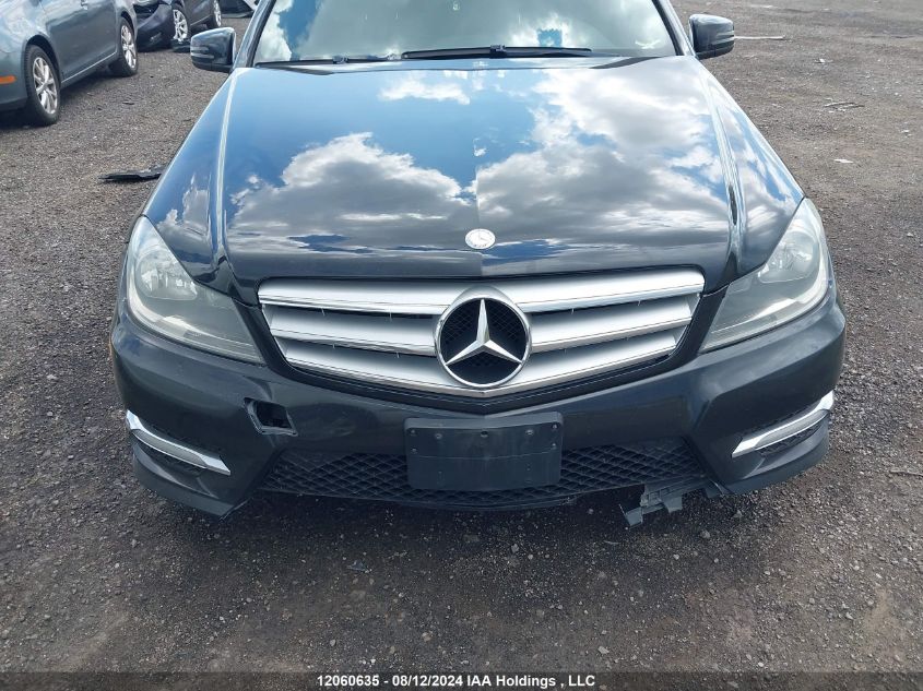 2012 Mercedes-Benz C-Class VIN: WDDGF8FB4CA705716 Lot: 12060635