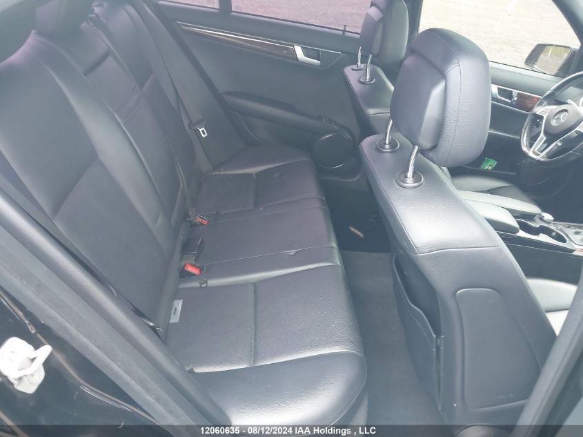 2012 Mercedes-Benz C-Class VIN: WDDGF8FB4CA705716 Lot: 12060635