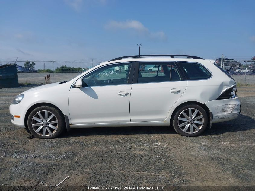 2013 Volkswagen Golf Wagon VIN: 3VWPX7AJ3DM659104 Lot: 12060637