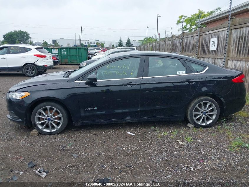 2017 Ford Fusion S Hybrid VIN: 3FA6P0UU4HR331166 Lot: 12060640