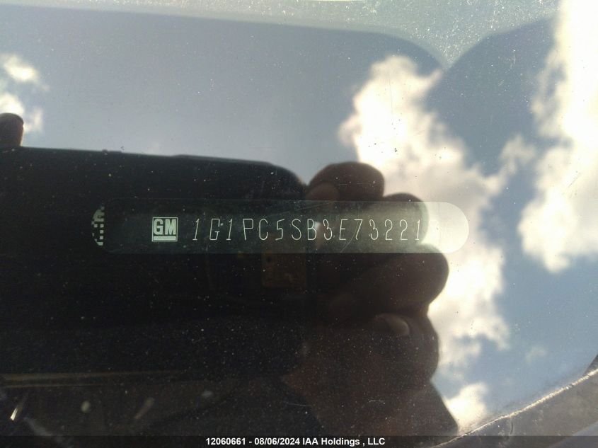 2014 Chevrolet Cruze VIN: 1G1PC5SB3E7322186 Lot: 12060661