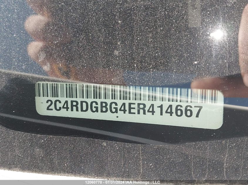 2014 Dodge Grand Caravan Se VIN: 2C4RDGBG4ER414667 Lot: 12060770