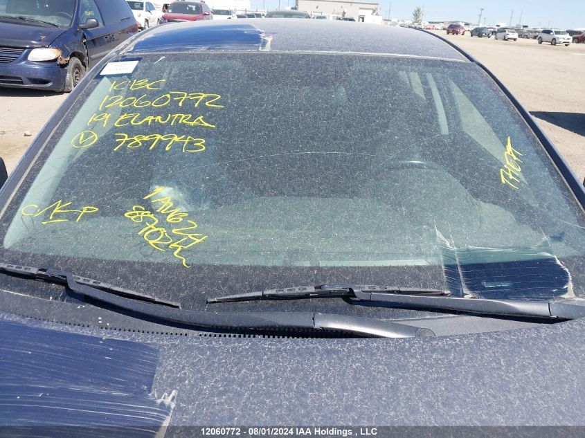 2019 Hyundai Elantra Preferred VIN: KMHD84LF6KU789943 Lot: 12060772