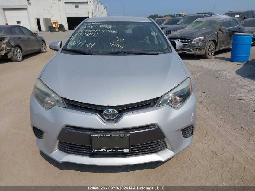 2015 Toyota Corolla L/Le/Le Pls/Prm/S/S Pls VIN: 2T1BURHE6FC337241 Lot: 12060823