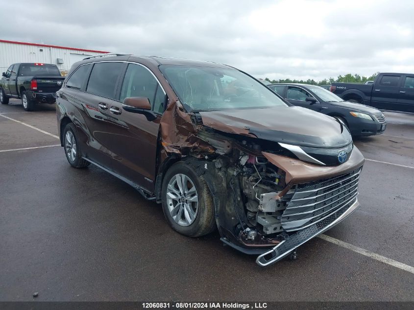 2021 Toyota Sienna Le/Xle/Xse/Limited/Platinum VIN: 5TDGSKFC2MS022798 Lot: 12060831