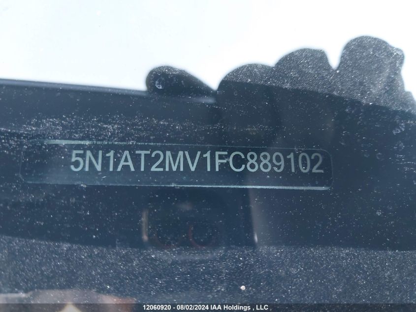 2015 Nissan Rogue VIN: 5N1AT2MV1FC889102 Lot: 12060920