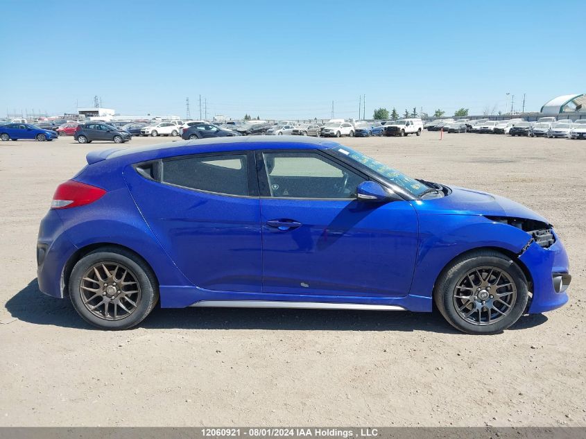 2013 Hyundai Veloster Turbo VIN: KMHTC6AE4DU099370 Lot: 12060921