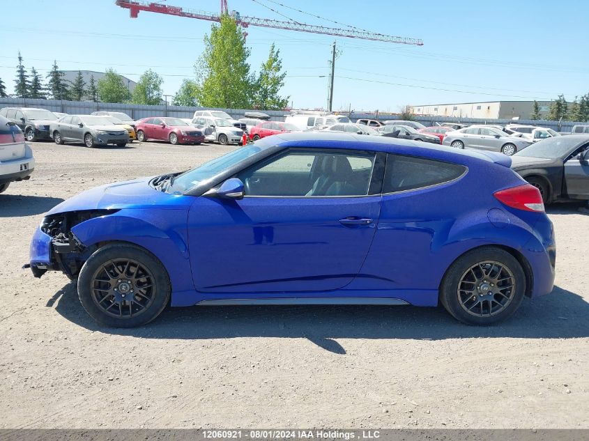 2013 Hyundai Veloster Turbo VIN: KMHTC6AE4DU099370 Lot: 12060921