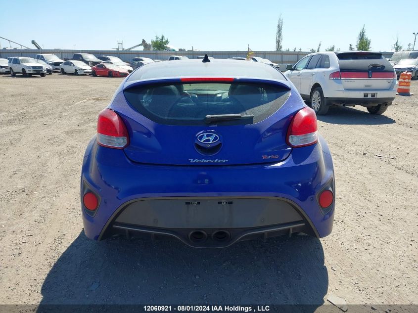 2013 Hyundai Veloster Turbo VIN: KMHTC6AE4DU099370 Lot: 12060921