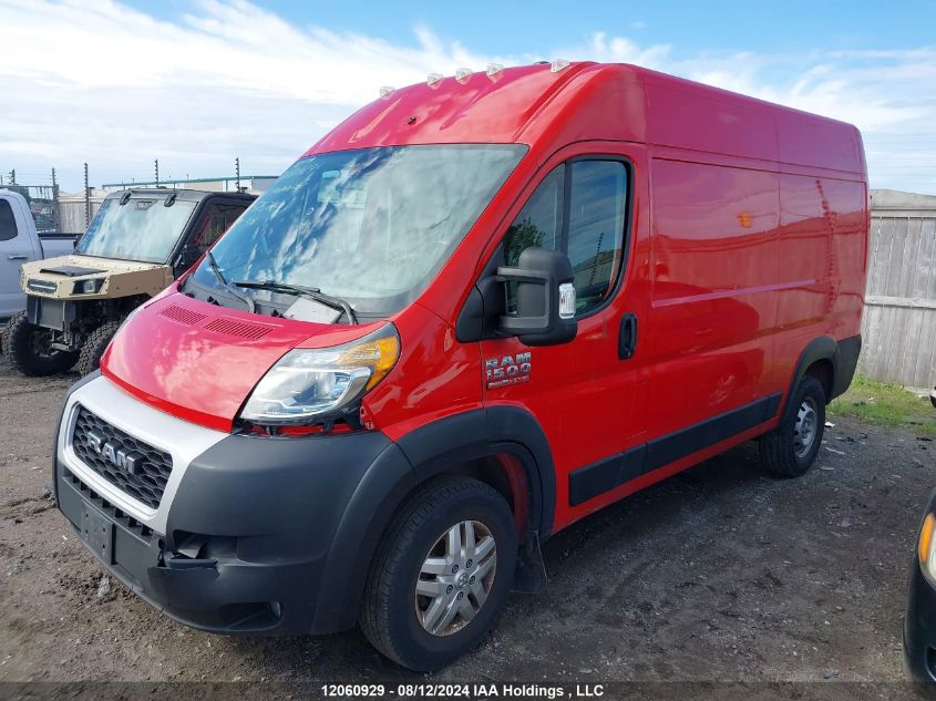 2021 Ram Promaster 1500 High Roof 136 In. Wb VIN: 3C6LRVBG0ME575746 Lot: 12060929