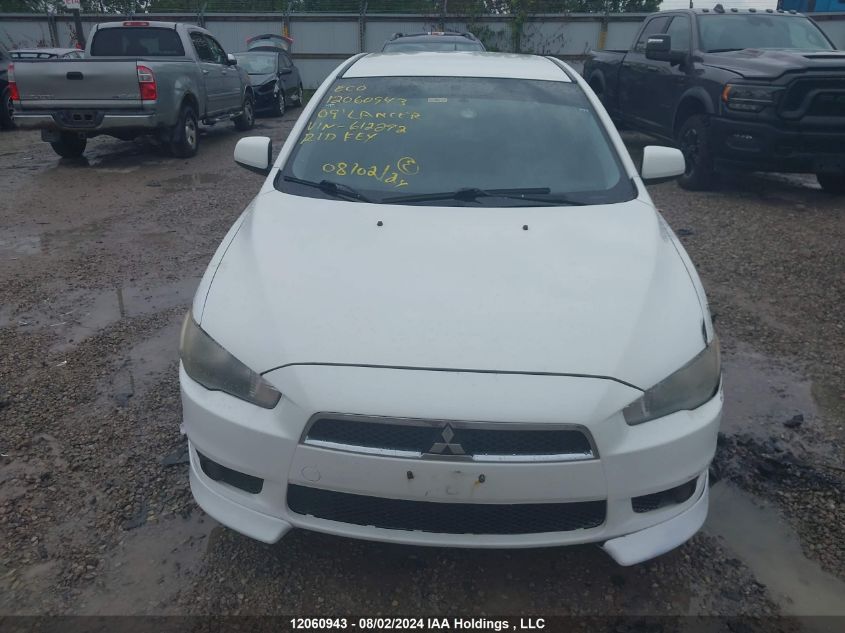 2009 Mitsubishi Lancer VIN: JA3AU26U39U612292 Lot: 12060943