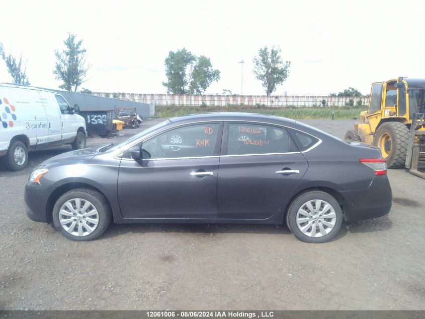 2013 Nissan Sentra VIN: 3N1AB7AP6DL704203 Lot: 12061006