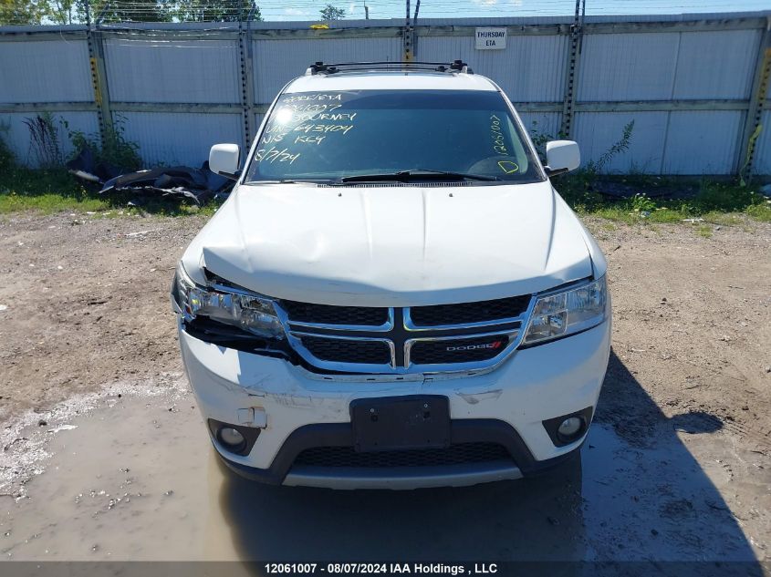 2015 Dodge Journey Sxt VIN: 3C4PDCCG3FT643404 Lot: 12061007