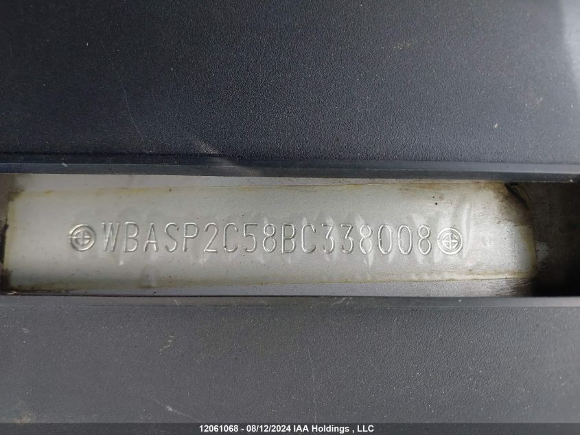 2011 BMW 5 Series Gran Turismo VIN: WBASP2C58BC338008 Lot: 12061068