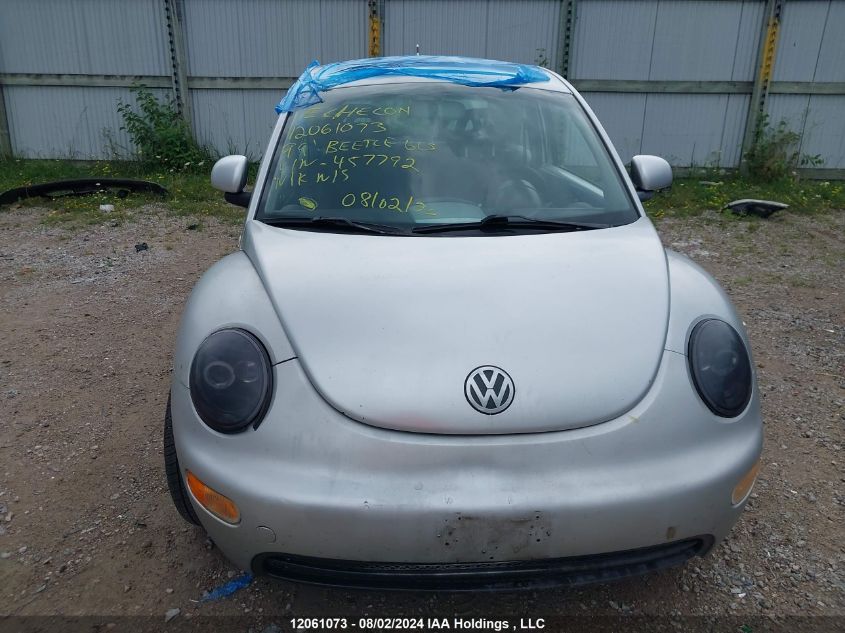 1999 Volkswagen New Beetle Gls VIN: 3VWCA21C3XM457792 Lot: 12061073