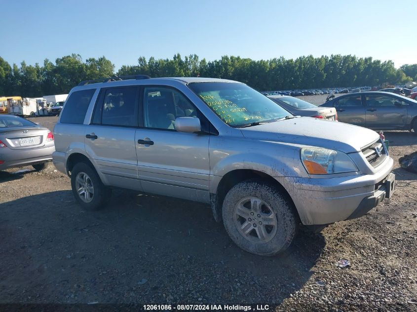 2005 Honda Pilot Ex VIN: 2HKYF18435H002219 Lot: 12061086