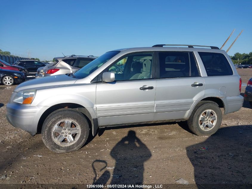 2005 Honda Pilot Ex VIN: 2HKYF18435H002219 Lot: 12061086