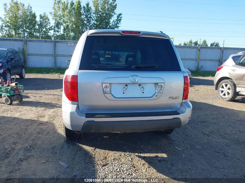 2005 Honda Pilot Ex VIN: 2HKYF18435H002219 Lot: 12061086