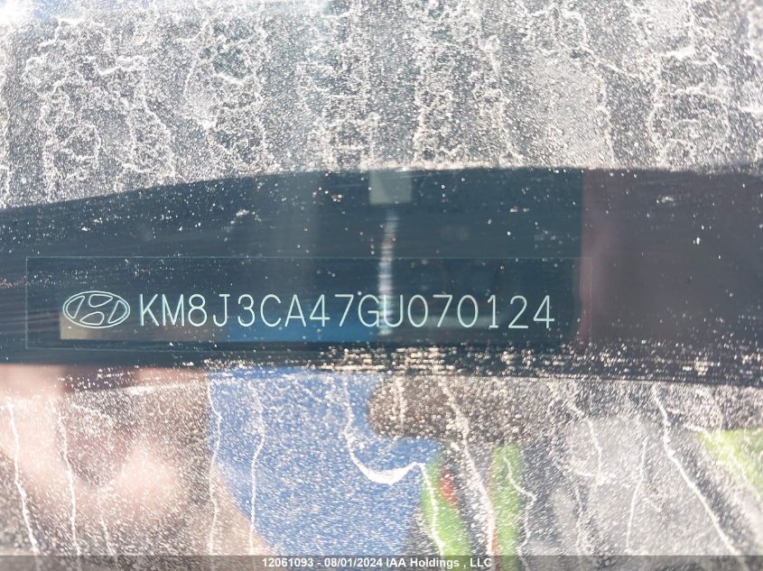 2016 Hyundai Tucson Limited/Sport And Eco/Se VIN: KM8J3CA47GU070124 Lot: 12061093