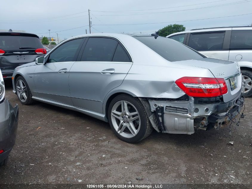 2012 Mercedes-Benz E-Class VIN: WDDHF8JB5CA609220 Lot: 12061105