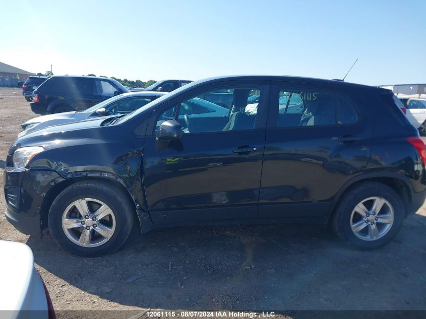 2015 Chevrolet Trax VIN: 3GNCJKSBXFL205106 Lot: 12061115